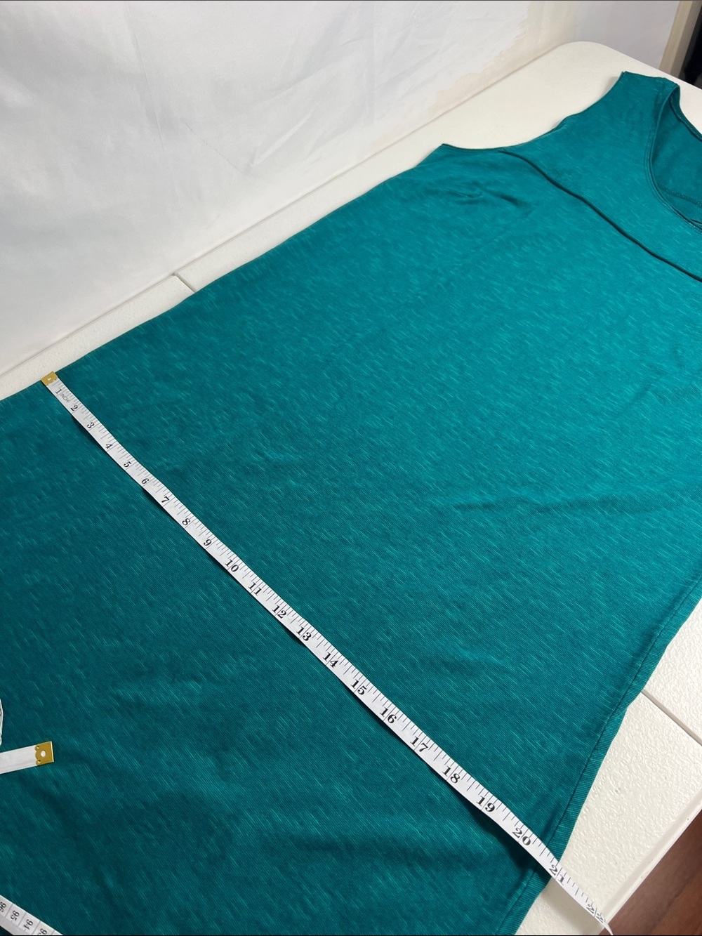 Horny Toad Sz XL Oolong Teal Dress Sleeveless Organic Cotton Blend Outdoors EUC - Picture 9 of 11